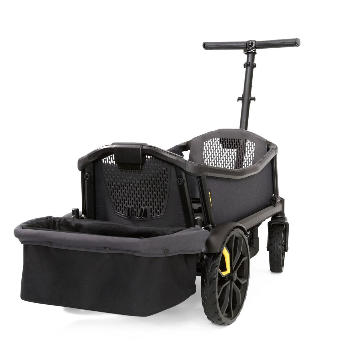 Foldable Storage Basket – rear angle with basket opened outward