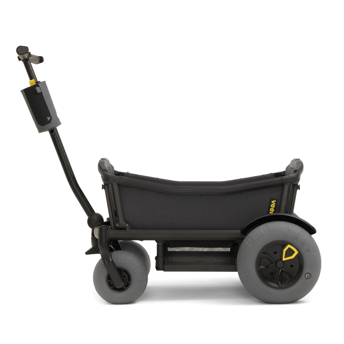 Beach Wheel Kit – side view wagon with handle and gray wheels