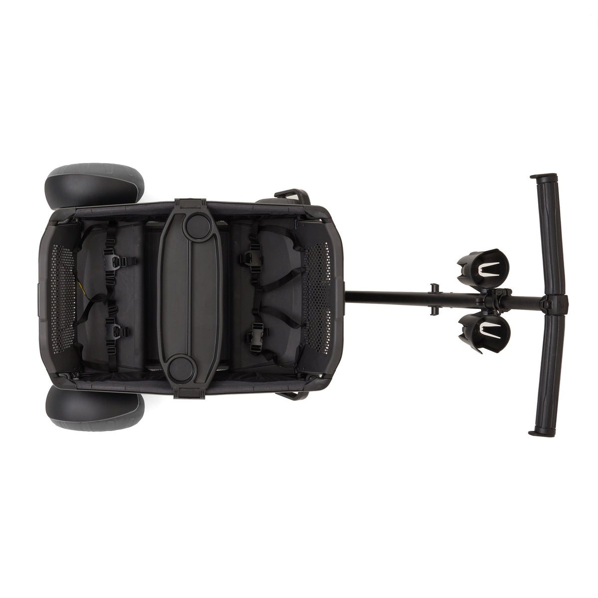 Beach Wheel Kit – top-down wagon view with handlebar and wheels