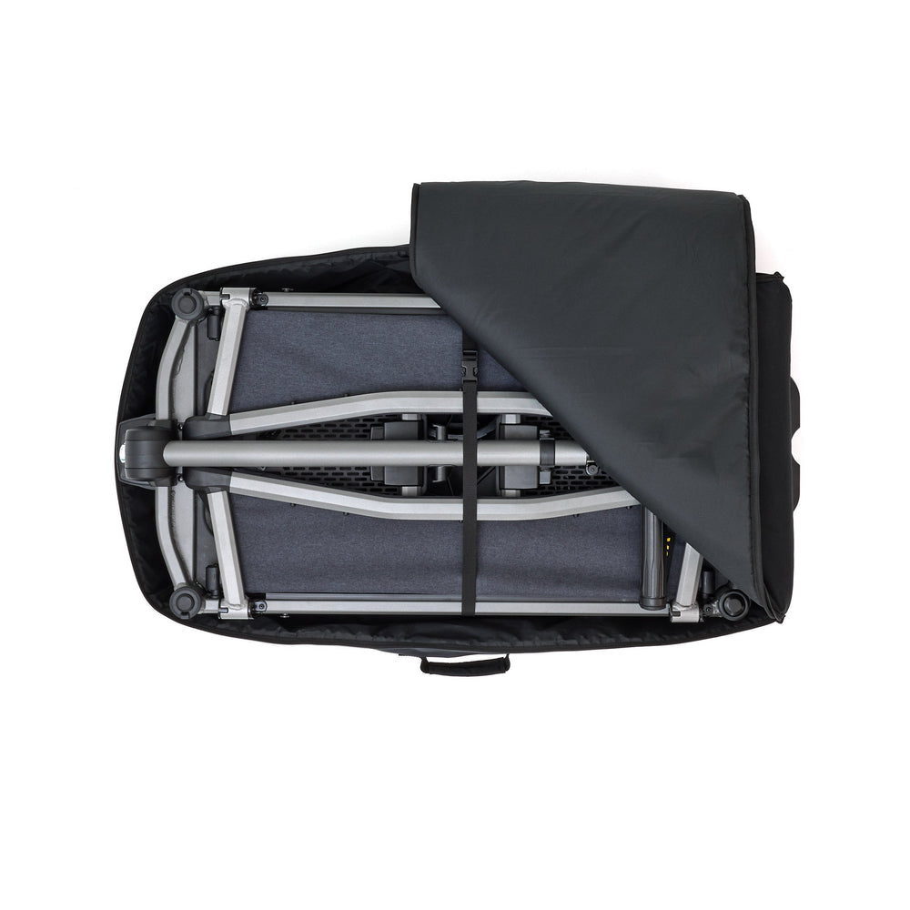 Wheeled Travel Bag for Cruisers – open travel bag holding folded stroller frame