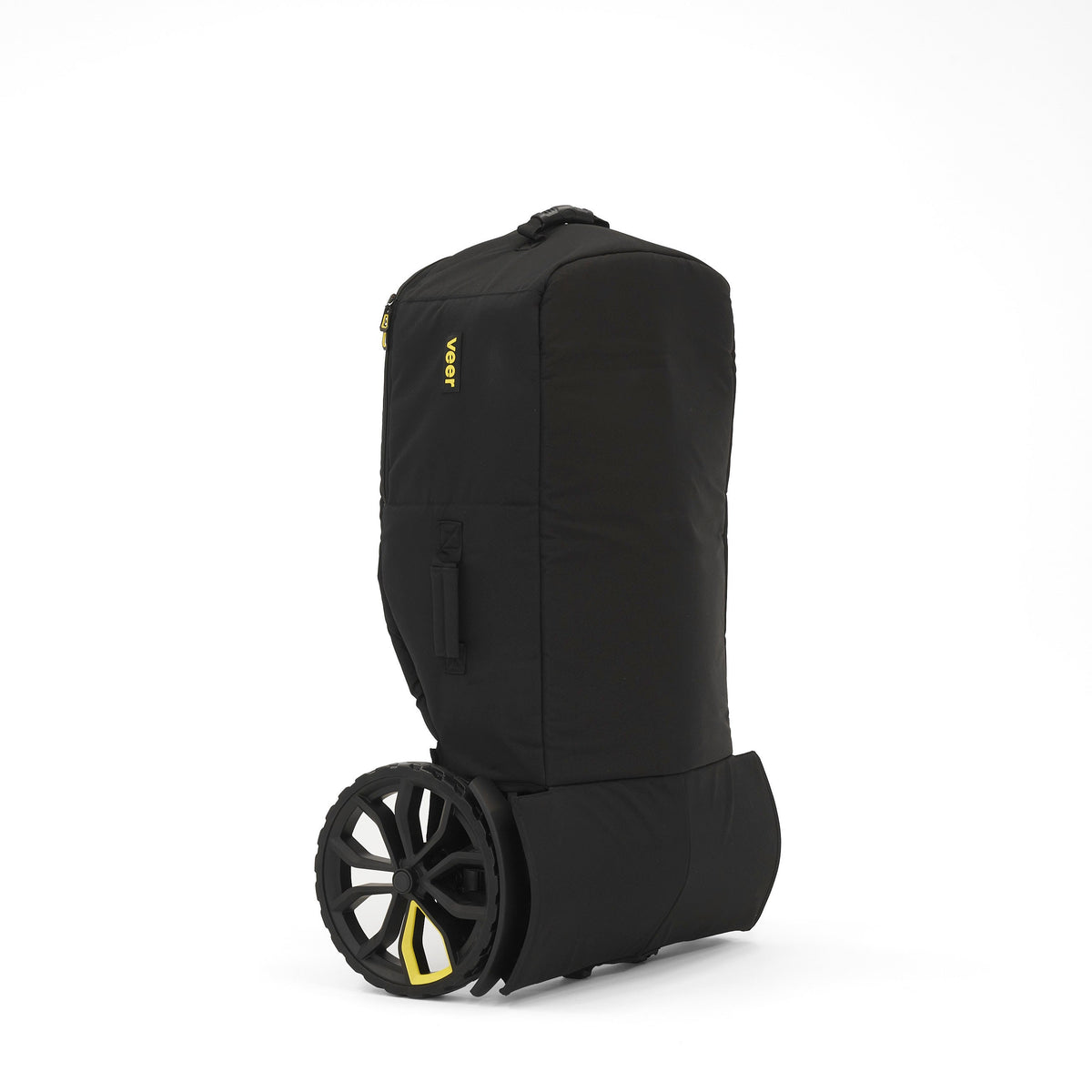Travel Bag for All-Terrain Cruisers & Accessories – angled folded view with handle and exposed wheel
